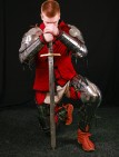 MEDIEVAL SPLINTED BRACERS ARMS ELBOW COPS WITH ETCHING