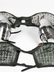 MEDIEVAL SPLINTED BRACERS ARMS ELBOW COPS WITH ETCHING