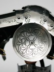 MEDIEVAL SPLINTED BRACERS ARMS ELBOW COPS WITH ETCHING