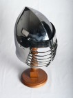 MEDIEVAL BASCINET HELM HELMET ARMOR WITH BARGRILL