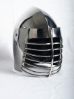 MEDIEVAL BASCINET HELM HELMET ARMOR WITH BARGRILL