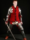 MEDIEVAL SPLINTED LEGS GREAVES KNEE COPS ETCHING