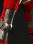MEDIEVAL SPLINTED LEGS GREAVES KNEE COPS ETCHING