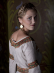 Russian slavic style medieval fantasy dress linen tunic