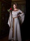 Medieval natural flax linen garb costume dress