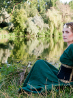 Mittelalter Kleid „Prinzessin des Waldes“ mit Korsett