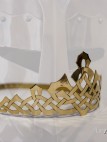 Mittelalter Schmuck: Krone Aus Messing Keltischer Muster