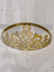 Mittelalter Schmuck: Krone Aus Messing Keltischer Muster