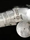 Medieval Pauldrons Spaulders Armor Sca With Celtic Etching