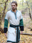 MEDIEVAL LONG MAN TUNIC WITH OVERCOAT