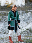 MEDIEVAL LONG MAN TUNIC WITH OVERCOAT