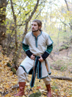 MEDIEVAL LONG MAN TUNIC WITH OVERCOAT