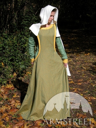 Frühmittelalter Kleid Mit überkleid 