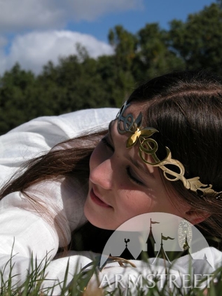 Larp Mittelalter Schmuck: Messingkrone 3
