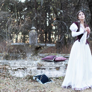Mittelalter Gewand „Die gefundene Prinzessin“: Kleid und Weste
