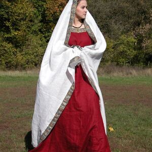Mittelalter Kleidung Dame aus Franken Tunika und Kleid