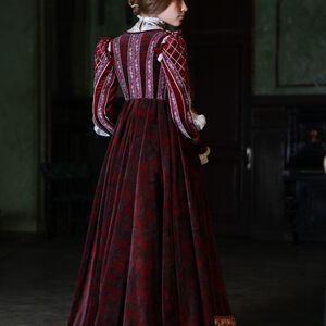 Renaissance Samtkleid Firenze Stil