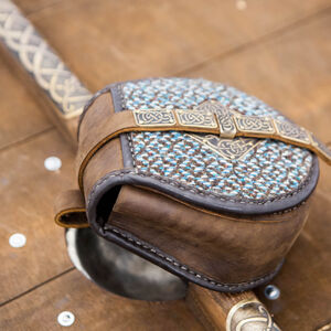 Wikinger Gürteltasche „Schildmaid“ aus Leder und Textil