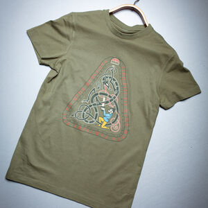 Wikinger-T-Shirt aus Baumwolle „Krieger und Schlange"