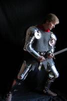 Mittelalter Gotisches Beinzeug Aus Kaltgewalztem Stahl