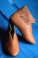 Mittelalter: Keltische Stiefel Mit Gummisohle