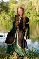 Mittelalter Kleid mit Oberkleid Prinzessin des Waldes