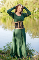 Mittelalter Kleid "Prinzessin des Waldes" mit Korsett