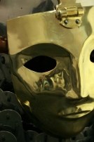 Mittelalter Slawischer Helm, Kegelform Mit Gesichtsmaske