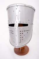 Mittelalter Topfhelm Reenactment