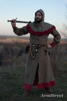 Mittelalter Tunika Mit Gugel "Der Paladine"