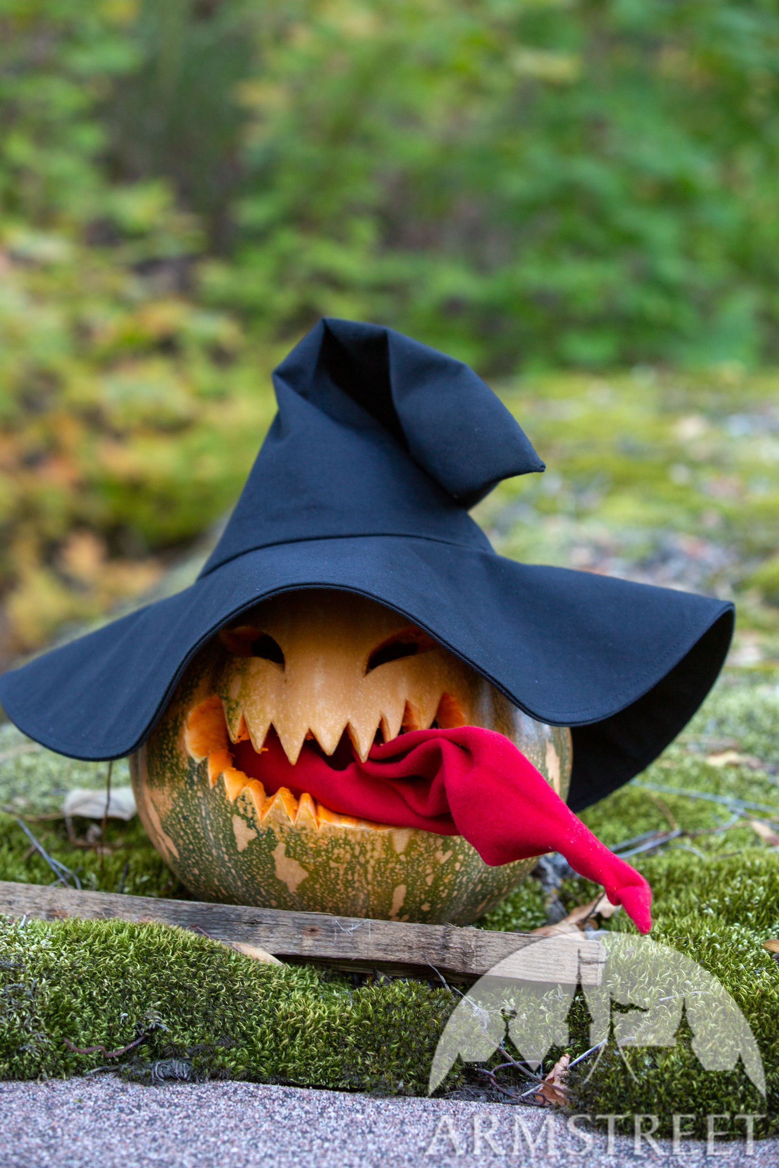 38 cm Einheitsgröße Halloween Helloween Kunststoff Hexenhut Zauberer-Hut ⌀ ca