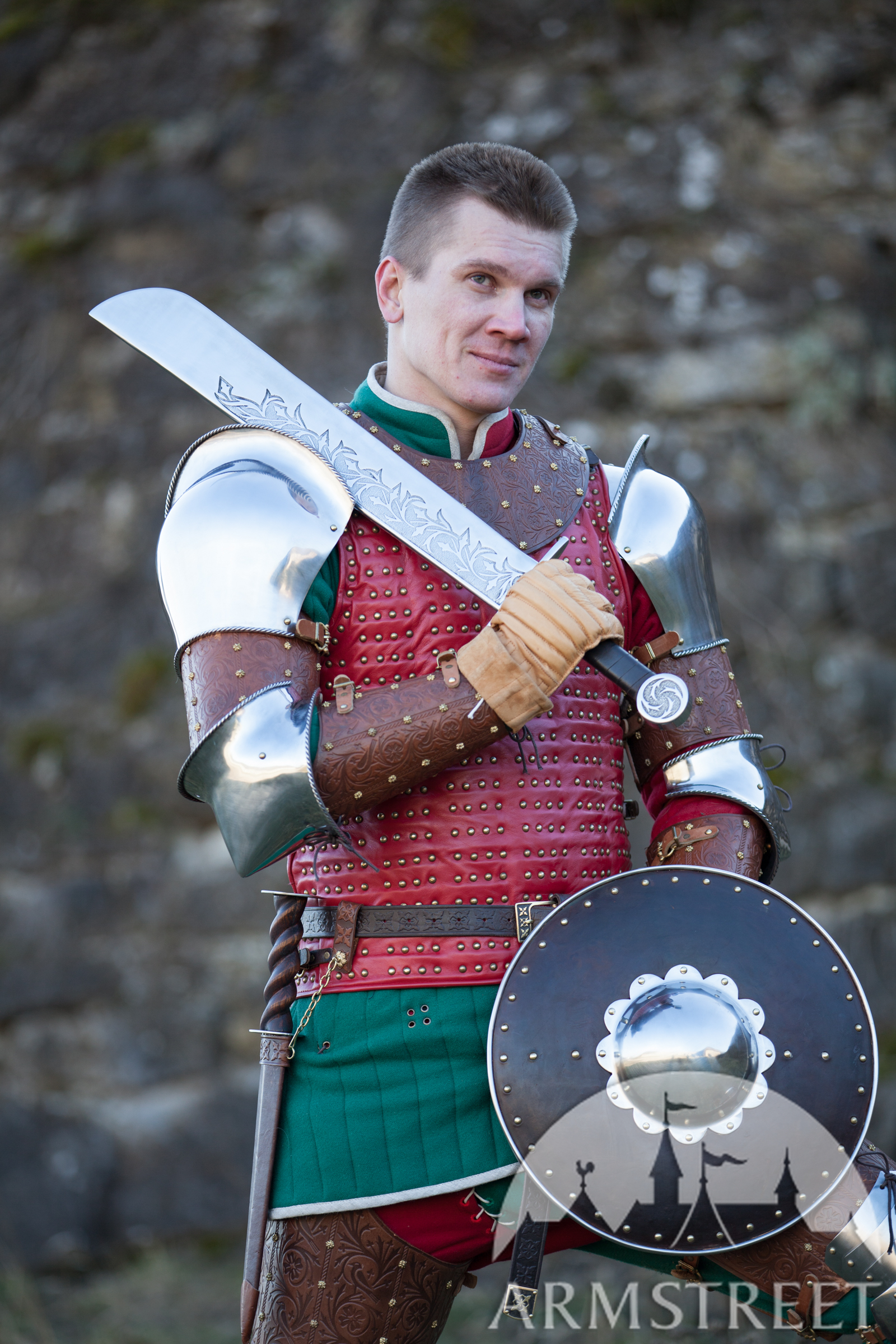 Mittelalterliche LARP SCA Schultern Rüstung Krieger Kostüm Nachstellung... 