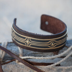 Phantasie Armband aus Leder „Das Labyrinth“