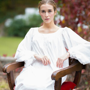 Baumwollhemd „Stadtfrau“ Unterkleid mit weiten Ärmeln