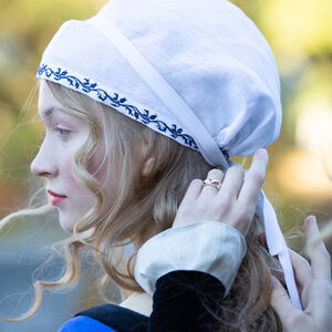 Damenkostüm „Renaissance-Erinnerungen“ mit Kleid, Hemd, Schürze und Haube