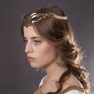 Fantasy Messing Diadem „Art Nouveau“