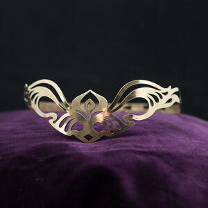 Fantasy Messing Diadem „Art Nouveau“