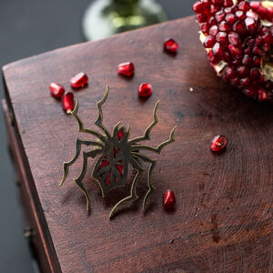 Fantasy Ring aus Messing „Spinnwebe“