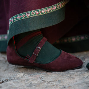 Frauen Mittelalter Schuhe „Stadtfrau“ aus Wildleder