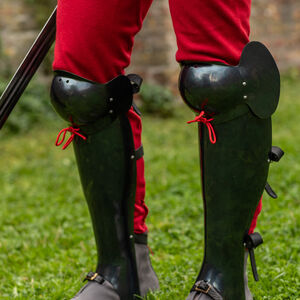 Funktionelle leichte Beinschienen mit Knieschützern „Söldner“ für Harnischfechten