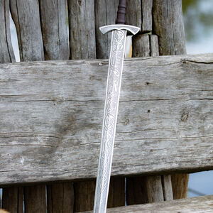 Geätztes dekoratives Wikinger Schwert aus Edelstahl
