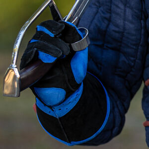 Gepolsterte HEMA-Fechthandschuhe aus Leder mit langen Stulpen „Sport“