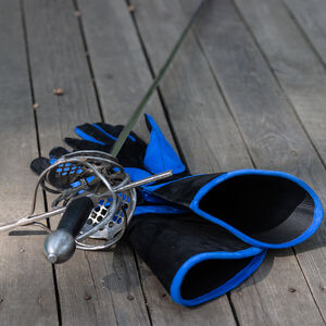 Gepolsterte HEMA-Fechthandschuhe aus Leder mit langen Stulpen „Sport“