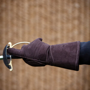 Gepolsterte HEMA-Fechthandschuhe aus Leder mit Midi-Manschette „Heritage”