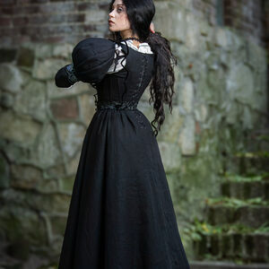 Gothic long dress "Twilight Pumpkin"