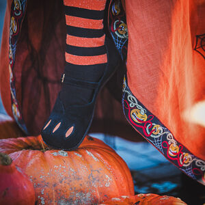 Halloween Damen Kuhmaulschuhe mit Ausschnitten 