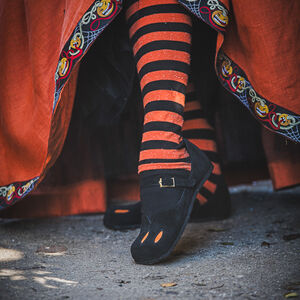 Halloween Kuhmaulschuhe mit Ausschnitten aus Leder
