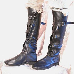 Handgefertigte Lange Fantasie-lederstiefel