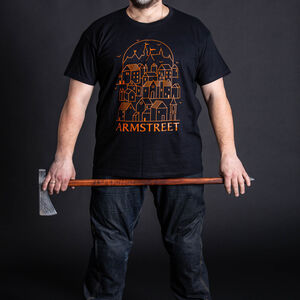 Herren T-Shirt aus Baumwolle mit ArmStreets Logo