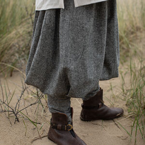 Weite Wikinger Hose aus Merinowolle und Seide
